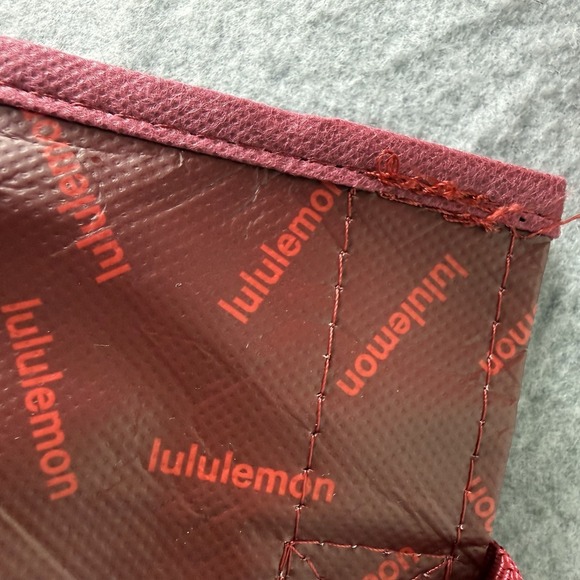 Bundle Of 4 Lululemon Red Burgundy Small Tote Bags Reusable Lot Of Four - Picture 13 of 16
